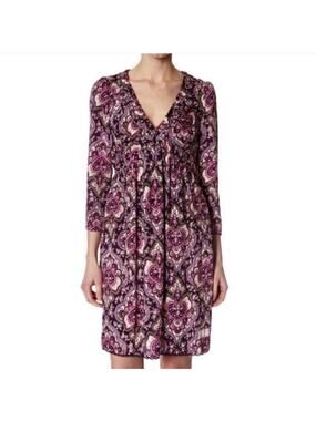 Odd Molly Whistling Dress Rayon Pink Empire Waist Lightweight Boho Casual M